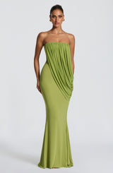 Vienna Maxi Dress - Olive Dress Babyboo Fashion Premium Exclusive Design