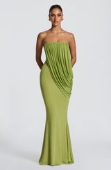 Vienna Maxi Dress - Olive Dress XS Babyboo Fashion Premium Exclusive Design