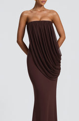 Vienna Maxi Dress - Plum Brown Dress Babyboo Fashion Premium Exclusive Design