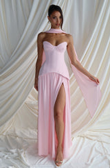 Vietta Maxi Dress - Blush Dress Babyboo Fashion Premium Exclusive Design