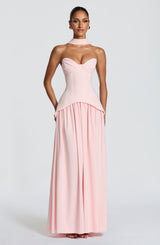 Vietta Maxi Dress - Blush Dress Babyboo Fashion Premium Exclusive Design