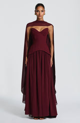 Vietta Maxi Dress - Cherry Lacquer Dress Babyboo Fashion Premium Exclusive Design