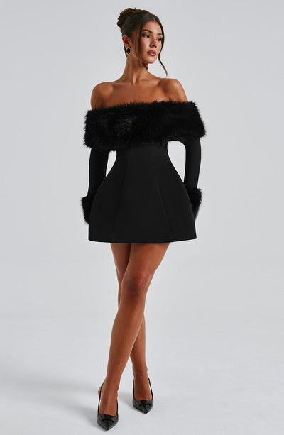 Villanelle Mini Dress - Black Babyboo Fashion Villanelle Mini Dress - Black Babyboo Fashion