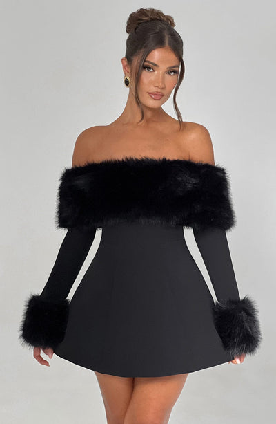 Villanelle Mini Dress - Black Babyboo Fashion Villanelle Mini Dress - Black Babyboo Fashion