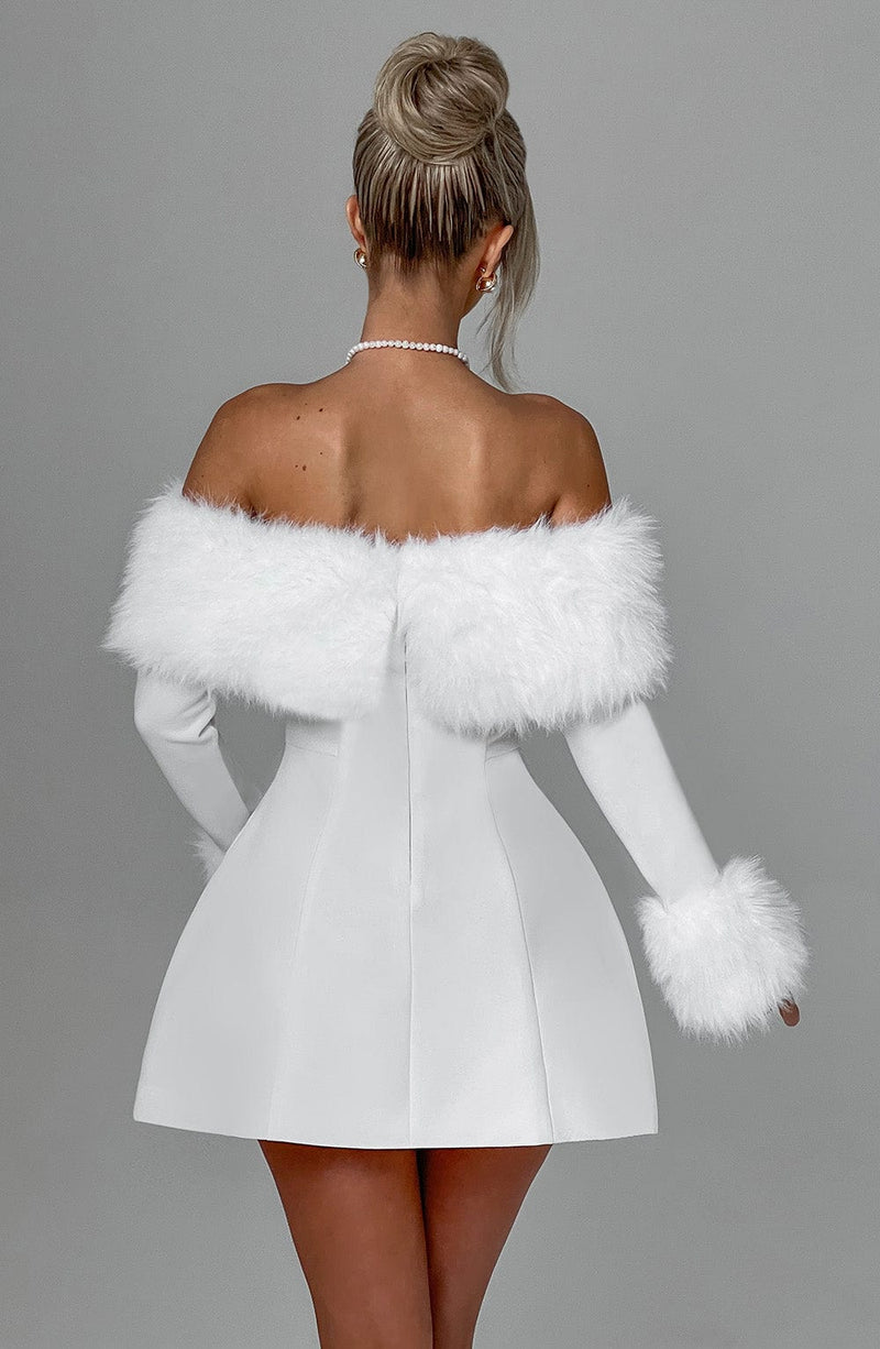Villanelle Mini Dress - Ivory Babyboo Fashion Villanelle Mini Dress - Ivory Babyboo Fashion