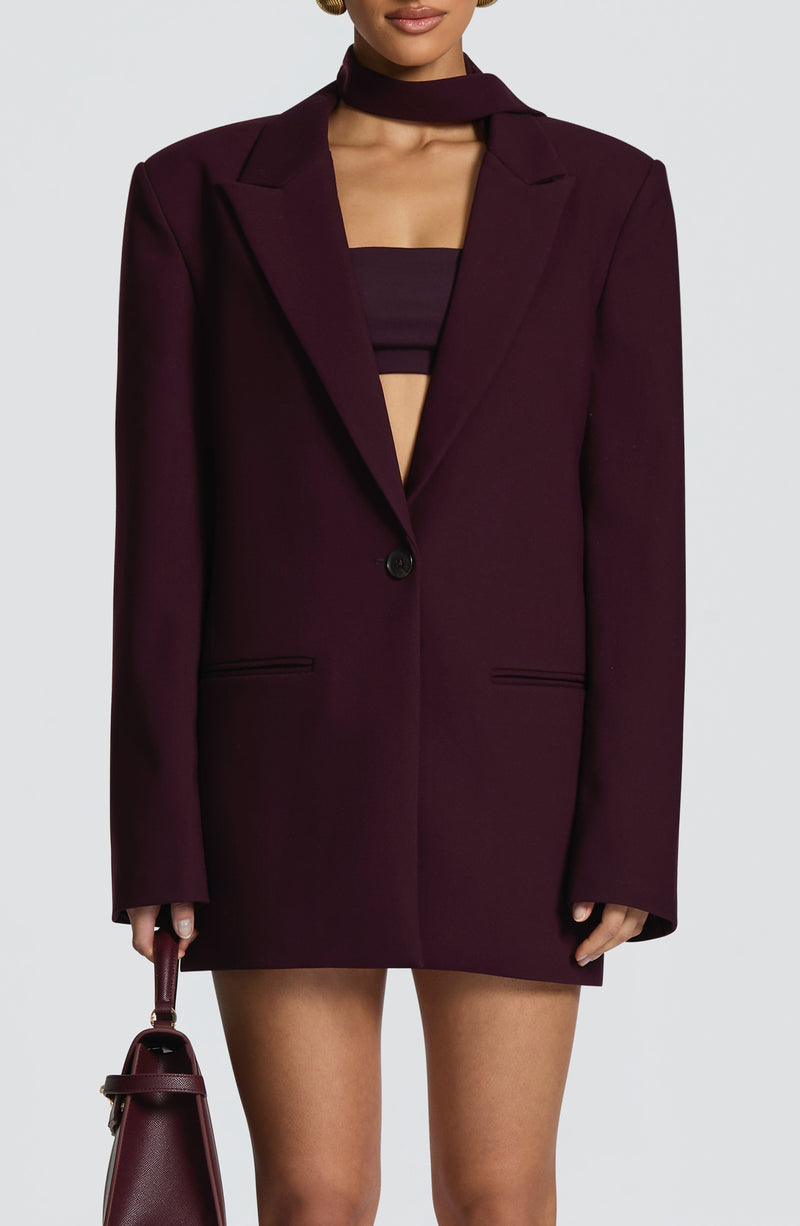 Vinnie Scarf - Plum Accessories ONE SIZE Babyboo Fashion Premium Exclusive Design