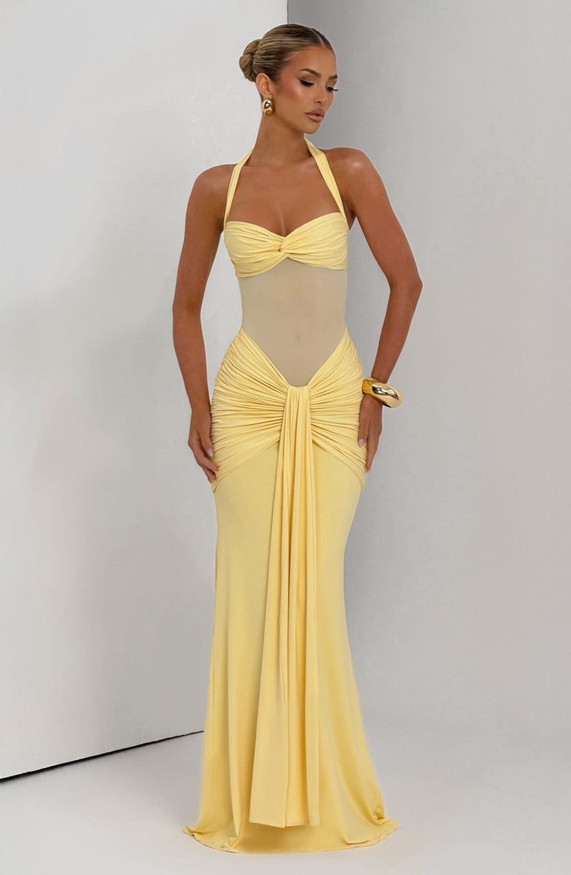 Yellow Maxi Dress - Vixen Maxi Dress - Lemon | Babyboo Fashion Yellow Maxi Dress - Vixen Maxi Dress - Lemon | Babyboo Fashion