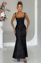 Whitney Maxi Dress - Black Dress XS Babyboo Fashion Premium Exclusive Design