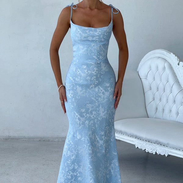 Whitney Maxi Dress - Blue Babyboo Fashion Whitney Maxi Dress - Blue Babyboo Fashion