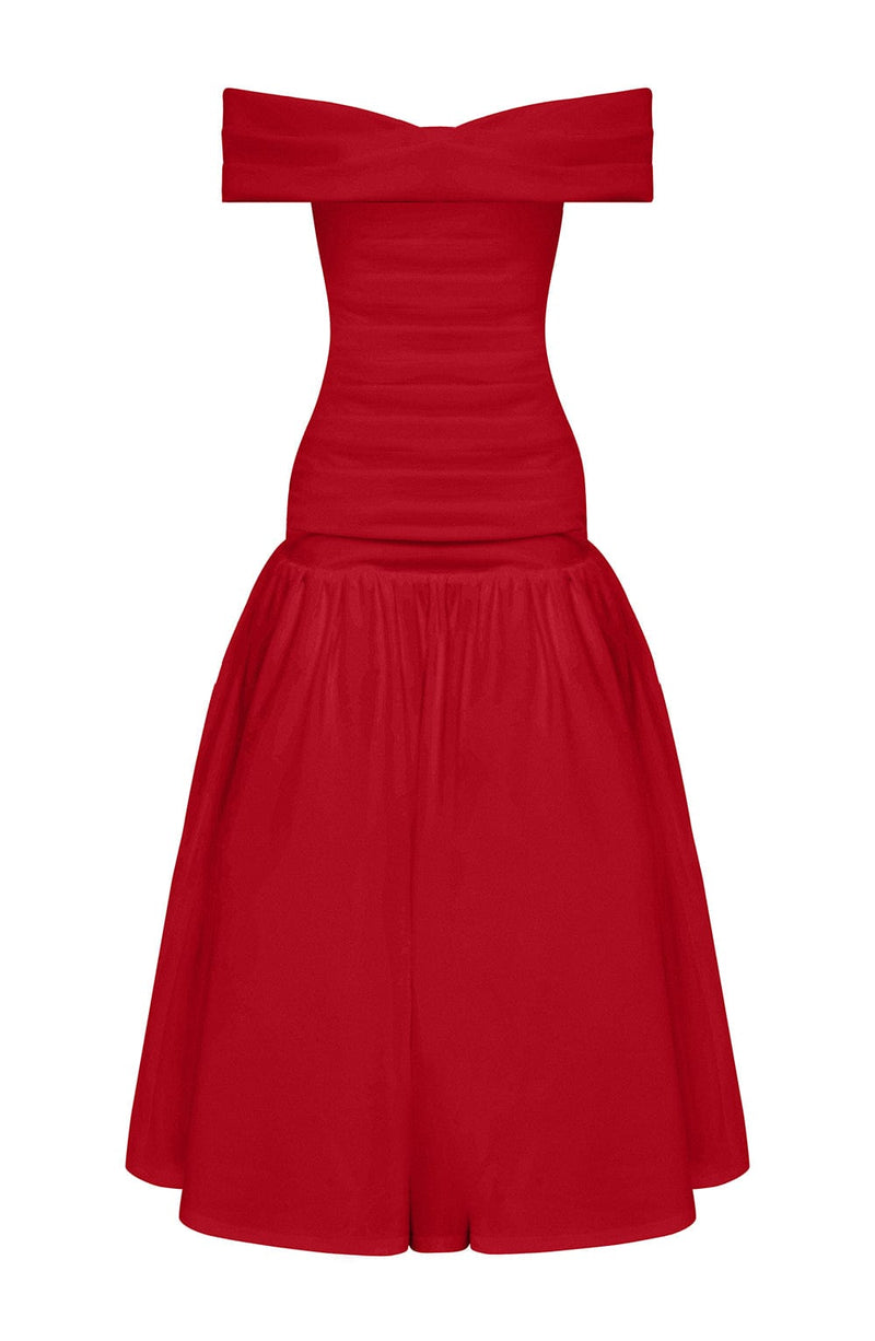 Wilhelmina Midaxi Dress - Red Babyboo Fashion Wilhelmina Midaxi Dress - Red Babyboo Fashion