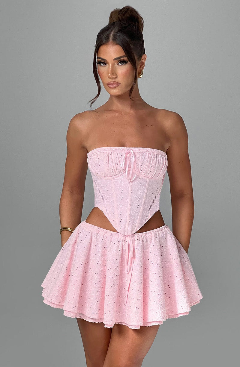 Winnie Mini Skirt - Blush Skirt XS Babyboo Fashion Premium Exclusive Design