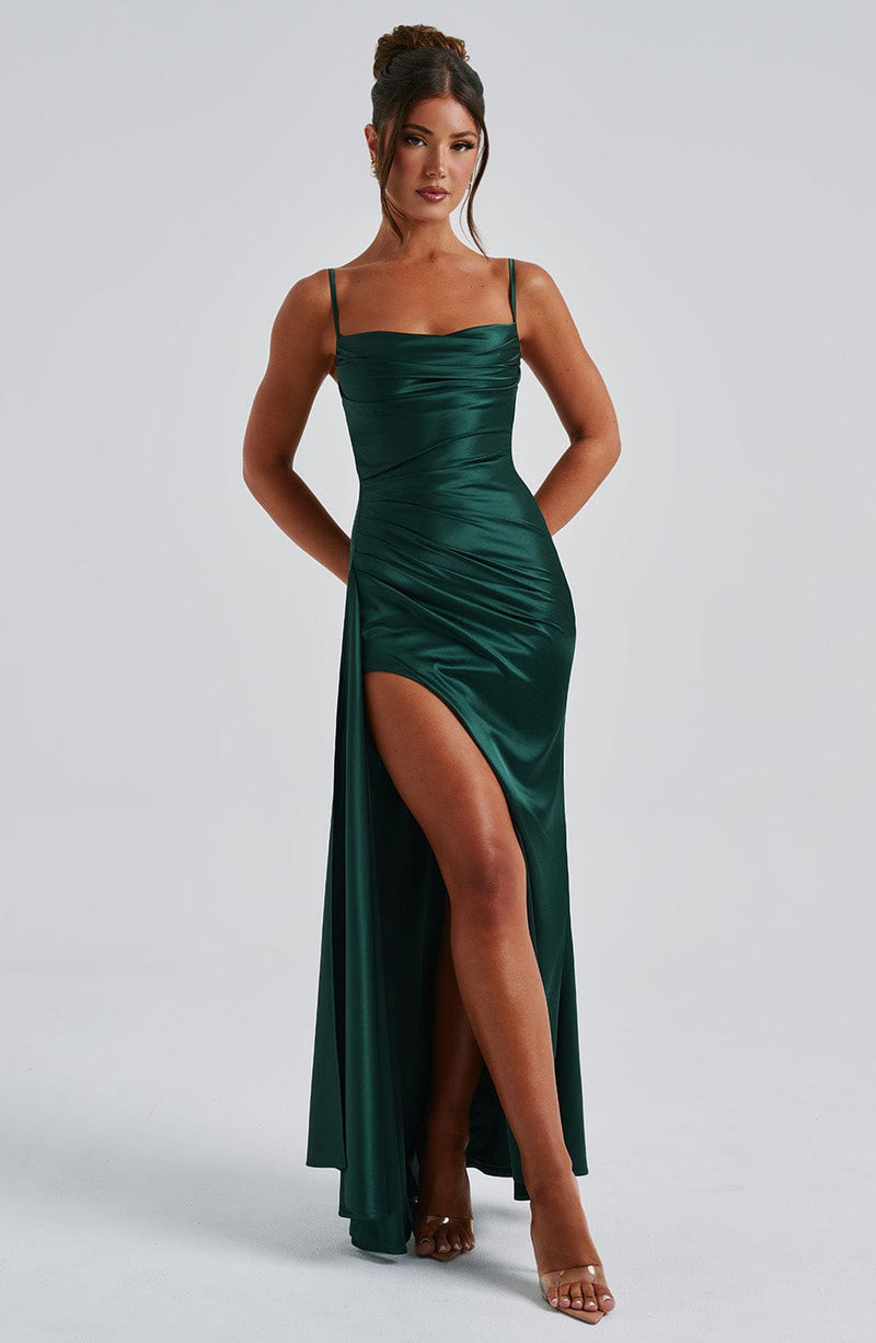Winona Maxi Dress - Emerald Babyboo Fashion Winona Maxi Dress - Emerald Babyboo Fashion