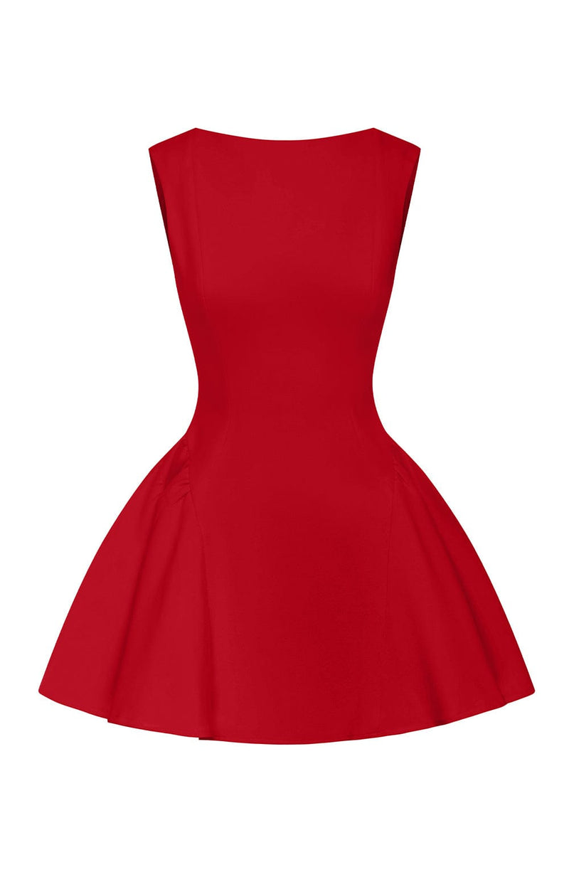 Yalina Mini Dress - Red Babyboo Fashion Yalina Mini Dress - Red Babyboo Fashion