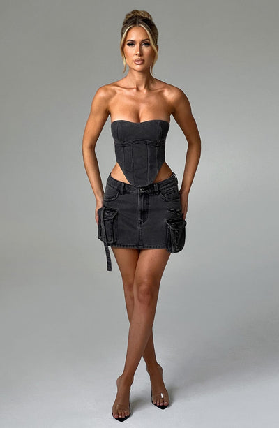 Yasie Corset - Black Tops Babyboo Fashion Premium Exclusive Design