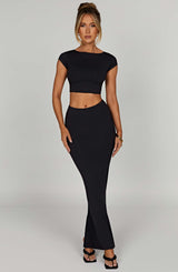 Yazmin Maxi Skirt - Black Skirt XS Babyboo Fashion Premium Exclusive Design
