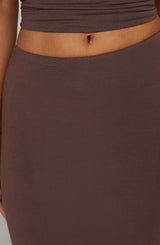 Yazmin Maxi Skirt - Chocolate Skirt Babyboo Fashion Premium Exclusive Design