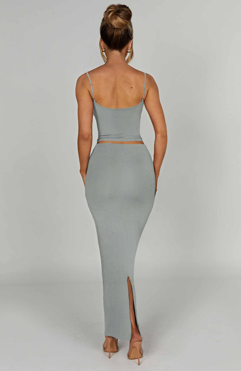 Yazmin Maxi Skirt - Steel Skirt Babyboo Fashion Premium Exclusive Design