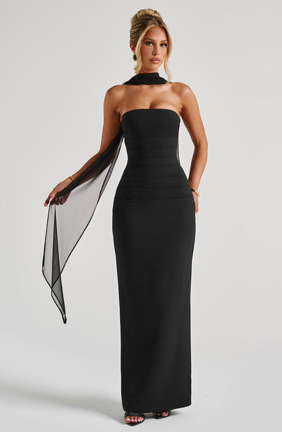 Yulia Maxi Dress - Black | Elegant Maxi Dress | Babyboo Fashion Yulia Maxi Dress - Black | Elegant Maxi Dress | Babyboo Fashion