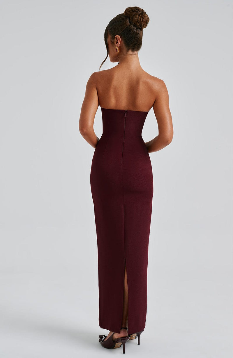 Yulia Maxi Dress - Cherry Lacquer Babyboo Fashion Yulia Maxi Dress - Cherry Lacquer Babyboo Fashion