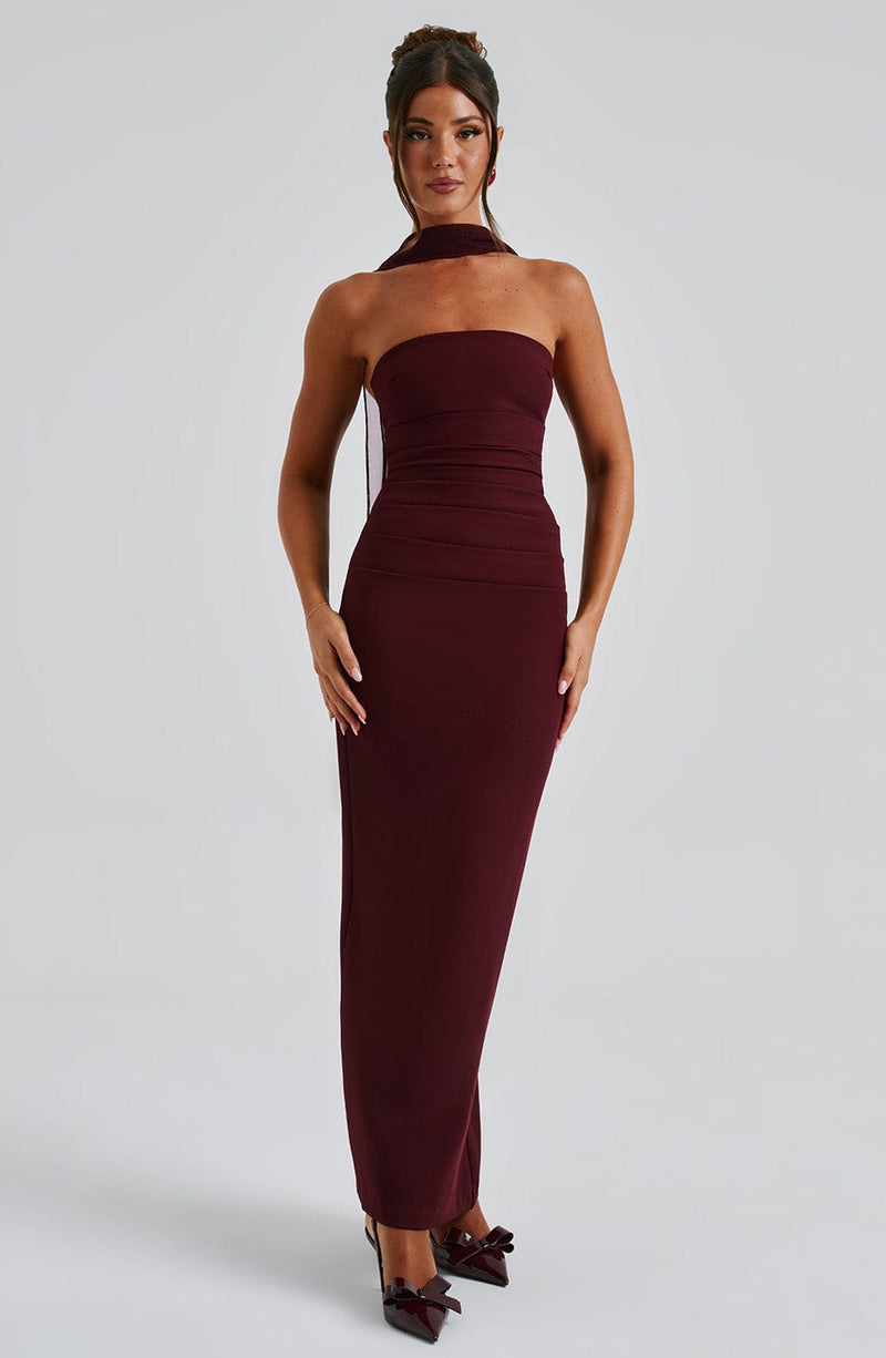 Yulia Maxi Dress - Cherry Lacquer Babyboo Fashion Yulia Maxi Dress - Cherry Lacquer Babyboo Fashion