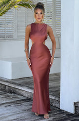 Yves Maxi Dress - Rust Dress XS Babyboo Fashion Premium Exclusive Design