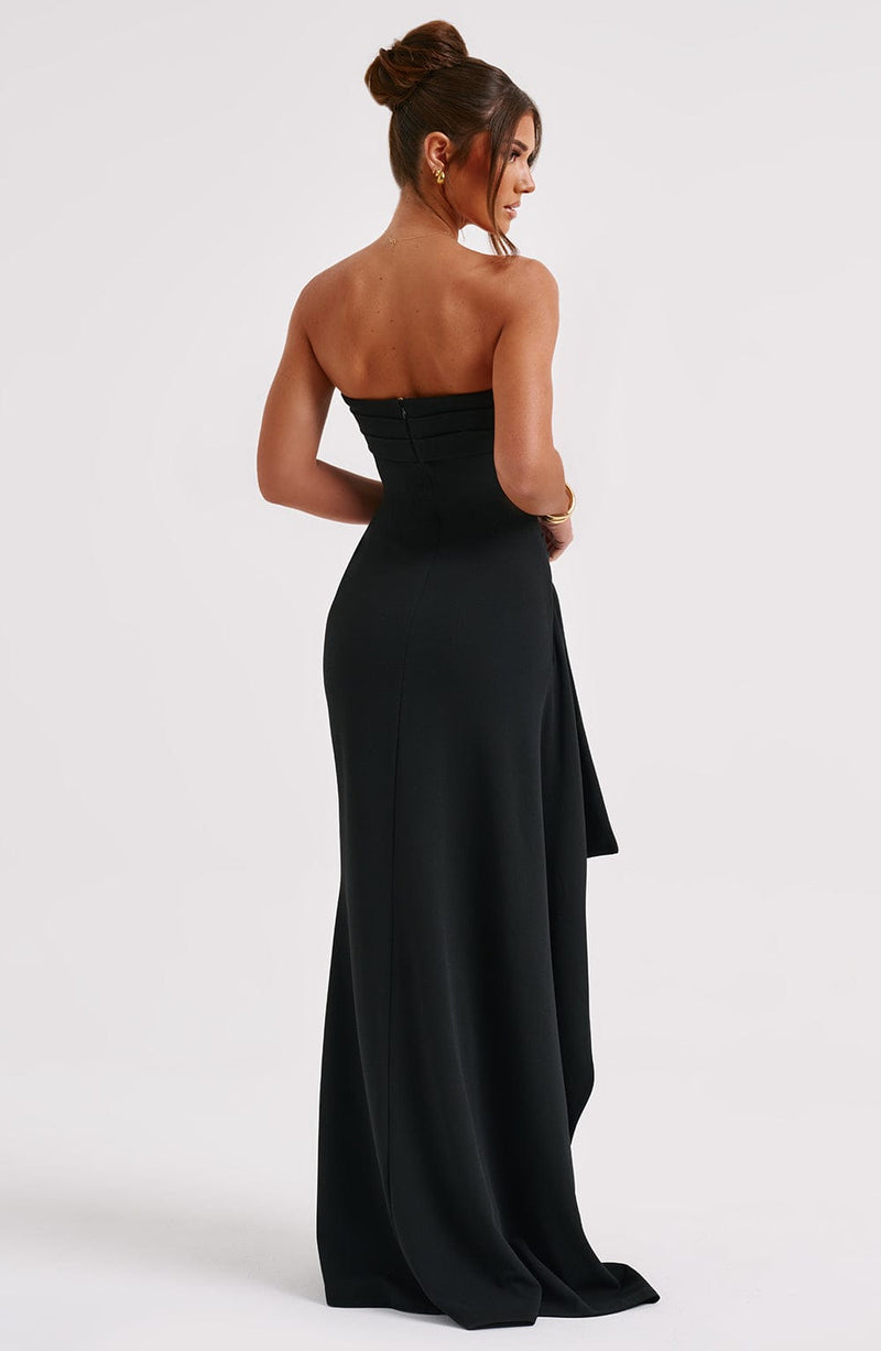 Zafira Maxi Dress - Black Babyboo Fashion Zafira Maxi Dress - Black Babyboo Fashion