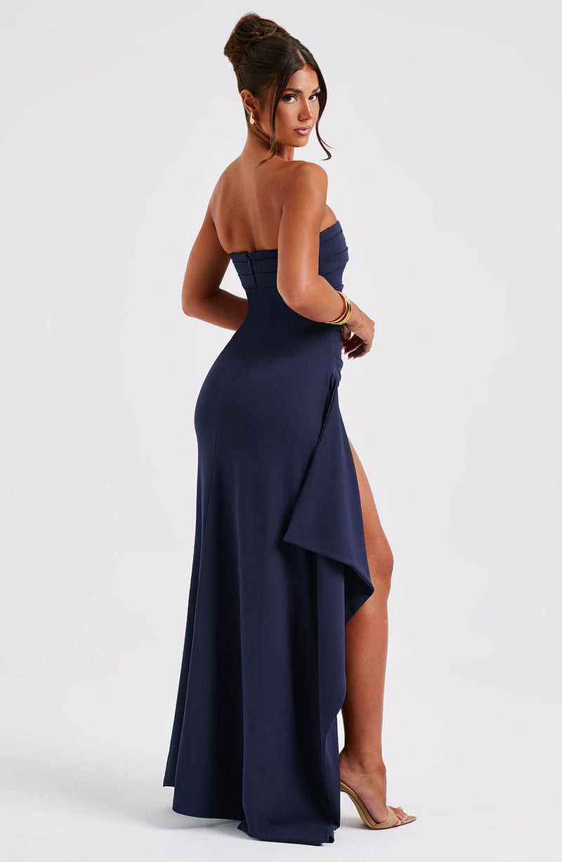 Zafira Maxi Dress - Navy Dress Babyboo Fashion Premium Exclusive Design