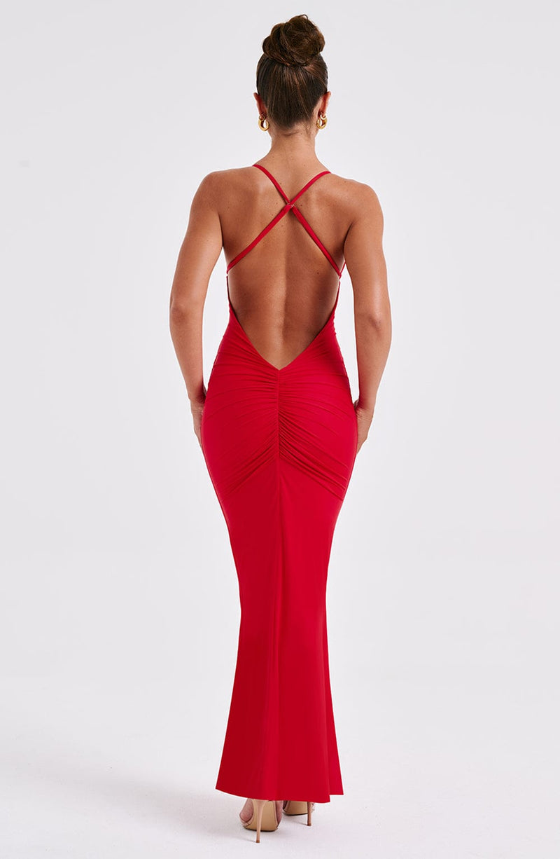 Zelda Maxi Dress - Red Babyboo Fashion Zelda Maxi Dress - Red Babyboo Fashion