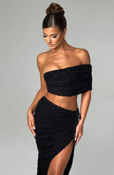 Zina Midi Skirt - Black Skirt Babyboo Fashion Premium Exclusive Design