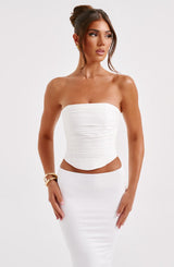 Zyla Corset - White Tops XS Babyboo Fashion Premium Exclusive Design