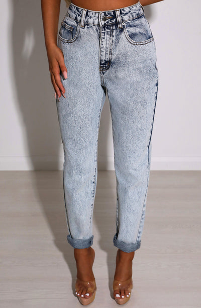 Ali Boyfriend Jeans - Acid Blue Jeans Babyboo Fashion Premium Exclusive Design