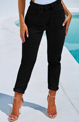 Ali Boyfriend Jeans - Black Jeans Babyboo Fashion Premium Exclusive Design