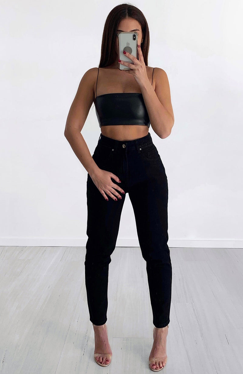Ali Boyfriend Jeans - Black Jeans Babyboo Fashion Premium Exclusive Design