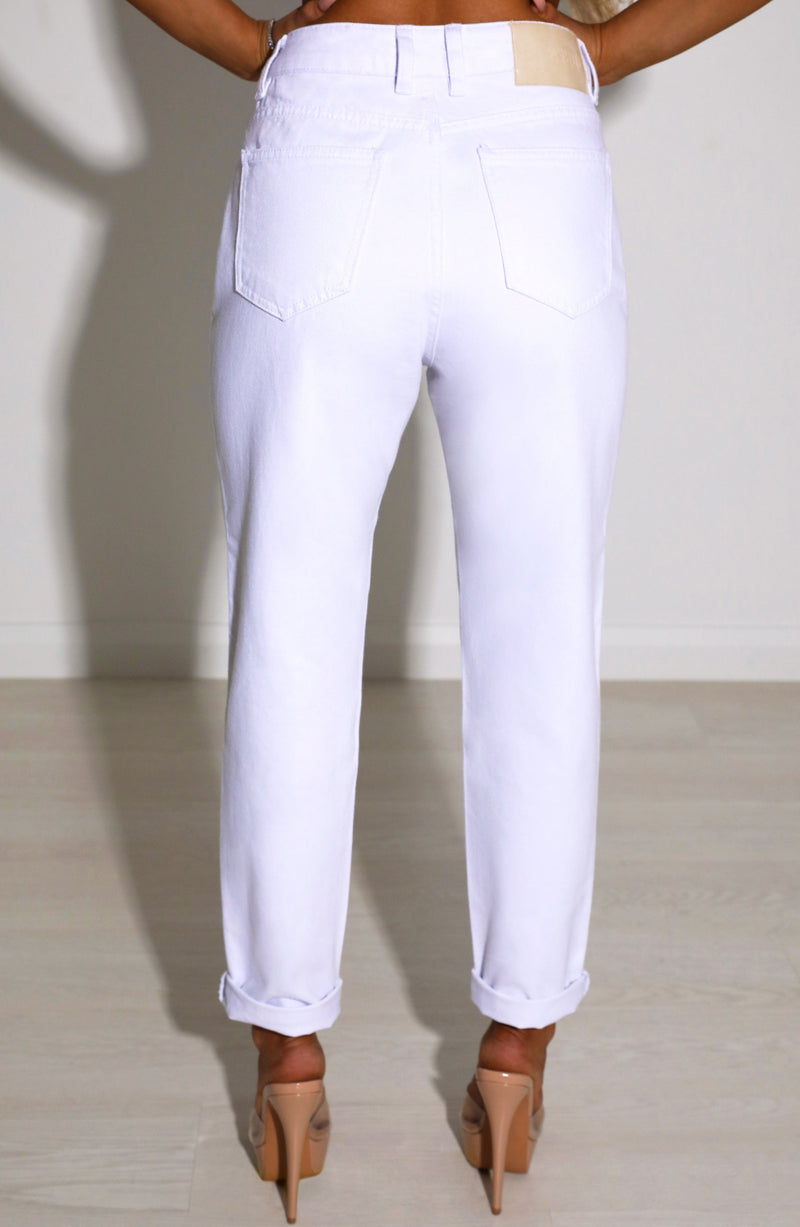 Ali Boyfriend Jeans - White Jeans Babyboo Fashion Premium Exclusive Design