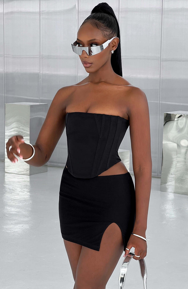 Alina Mini Skirt - Black Skirt XS Babyboo Fashion Premium Exclusive Design