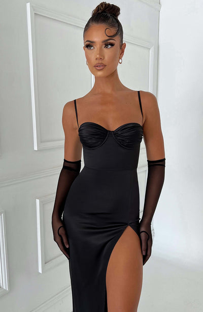 Alora Maxi Dress - Black Dress Babyboo Fashion Premium Exclusive Design