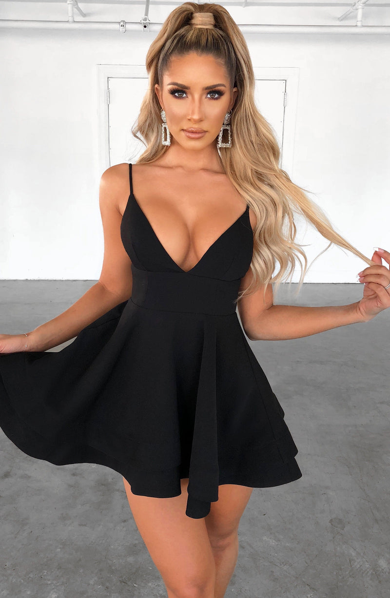 Amanda Mini Dress - Black Dress Babyboo Fashion Premium Exclusive Design