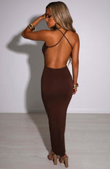 Angelita Maxi Dress - Chocolate Babyboo Fashion Premium Exclusive Design