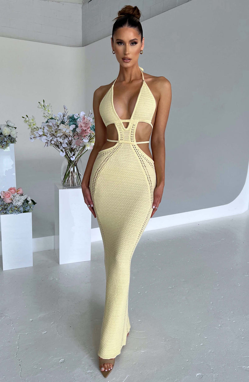Arabella Maxi Dress - Lemon Dress XS Babyboo Fashion Premium Exclusive Design