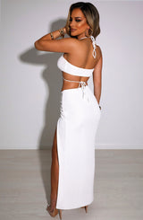Ariela Maxi Skirt - White Babyboo Fashion Premium Exclusive Design