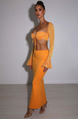 Astrid Maxi Skirt - Tangerine Babyboo Fashion Premium Exclusive Design