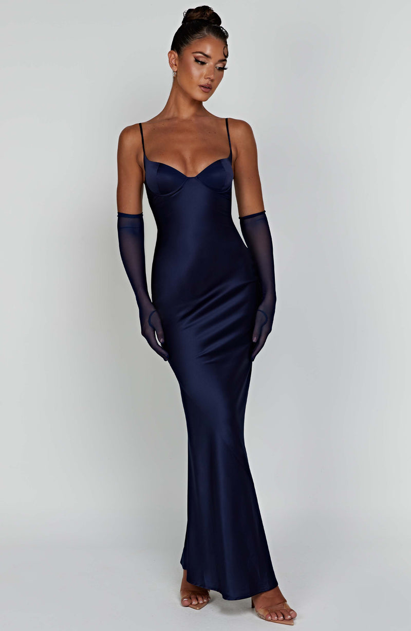 Athena Maxi Dress - Navy Dress XS Babyboo Fashion Premium Exclusive Design