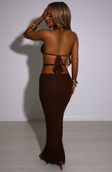 Aubery Maxi Skirt - Chocolate Babyboo Fashion Premium Exclusive Design