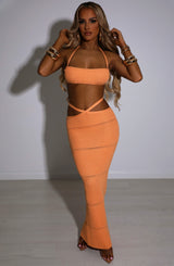 Aubery Maxi Skirt - Orange Babyboo Fashion Premium Exclusive Design