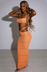 Aubery Maxi Skirt - Orange Babyboo Fashion Premium Exclusive Design