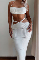 Aubery Maxi Skirt - White Babyboo Fashion Premium Exclusive Design