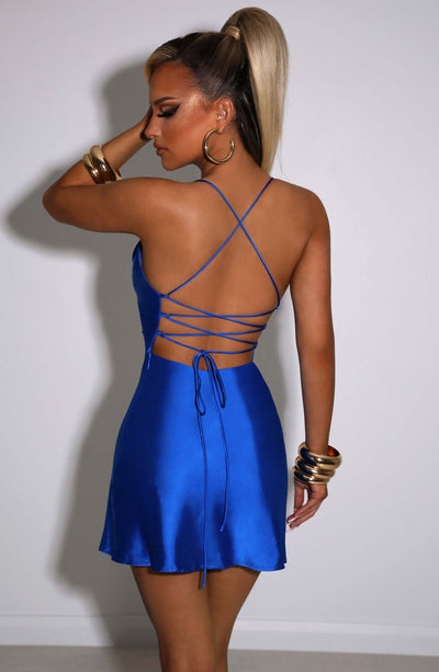 Avianna Mini Dress - Electric Blue Dresses Babyboo Fashion Premium Exclusive Design