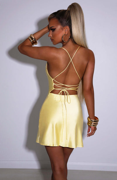 Avianna Mini Dress - Lemon Dresses Babyboo Fashion Premium Exclusive Design