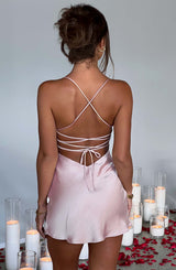 Avril Mini Dress - Blush Dress Babyboo Fashion Premium Exclusive Design