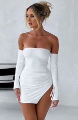Becca Mini Dress - White XS Babyboo Fashion Premium Exclusive Design